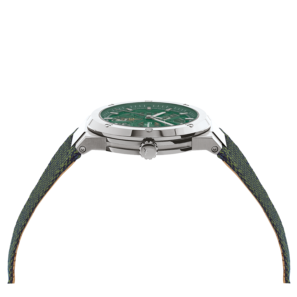 F-80 Skeleton Watch, Green PET Strap