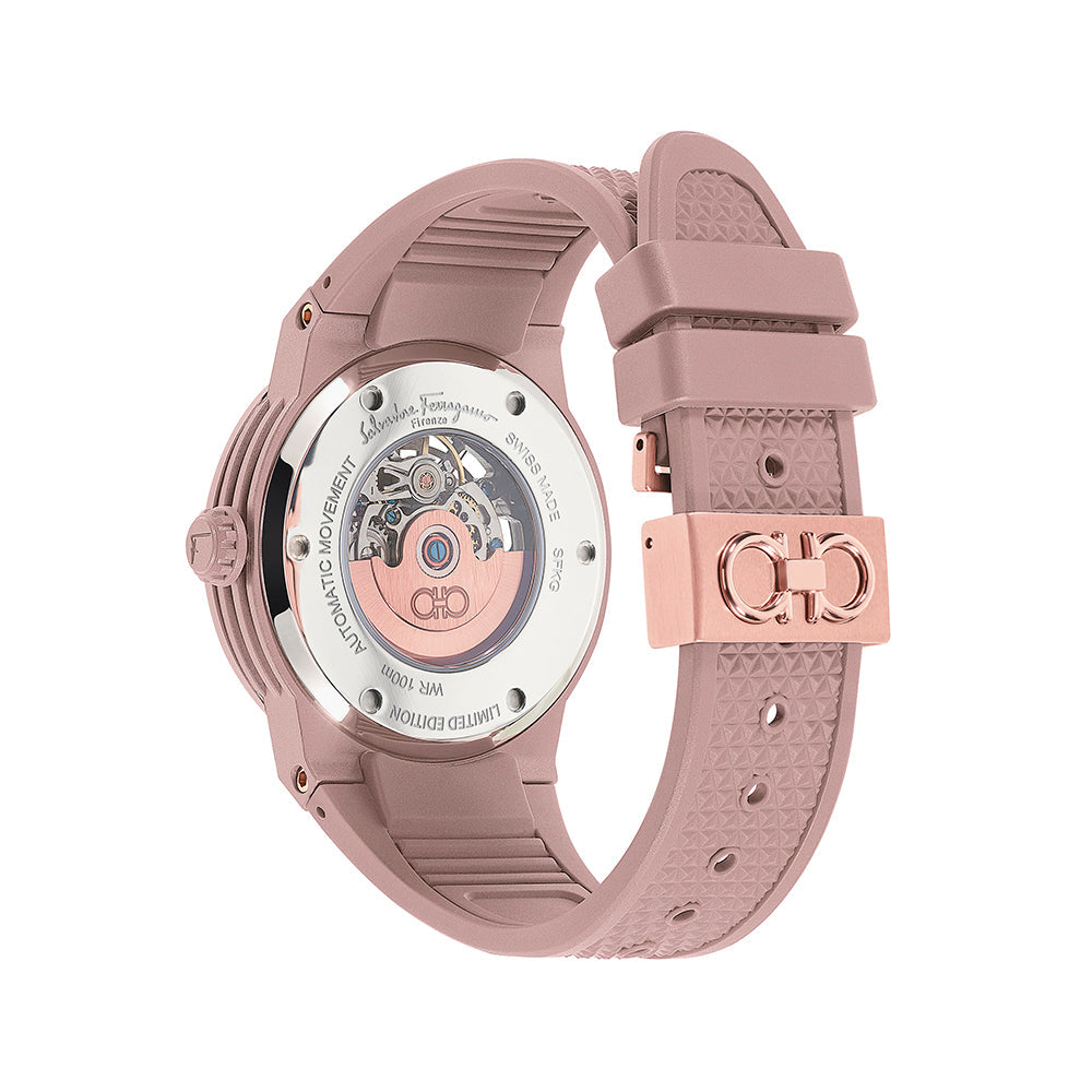 ساعة Ferragamo F-80 Skeleton Ecoceramic الأوتوماتيكية ساعة Ferragamo F-80 Skeleton Ecoceramic الأوتوماتيكية