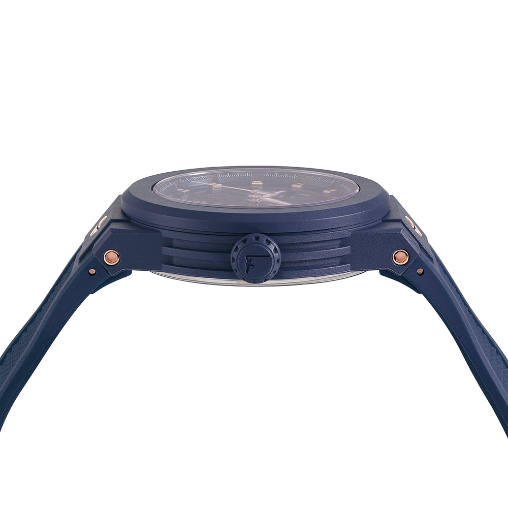 ساعة Ferragamo F-80 Skeleton Ecoceramic الأوتوماتيكية