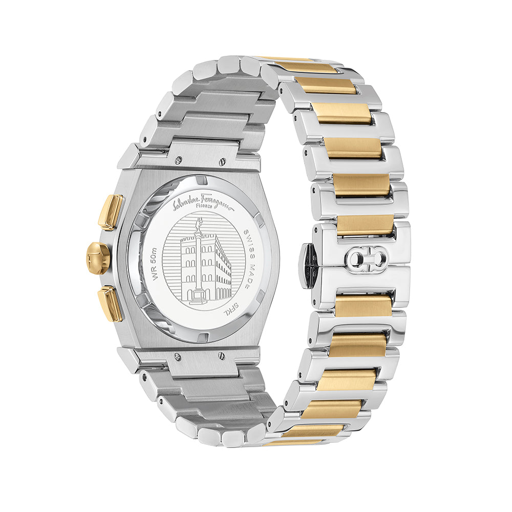 Ferragamo Vega Chrono Mother of Pearl Watch