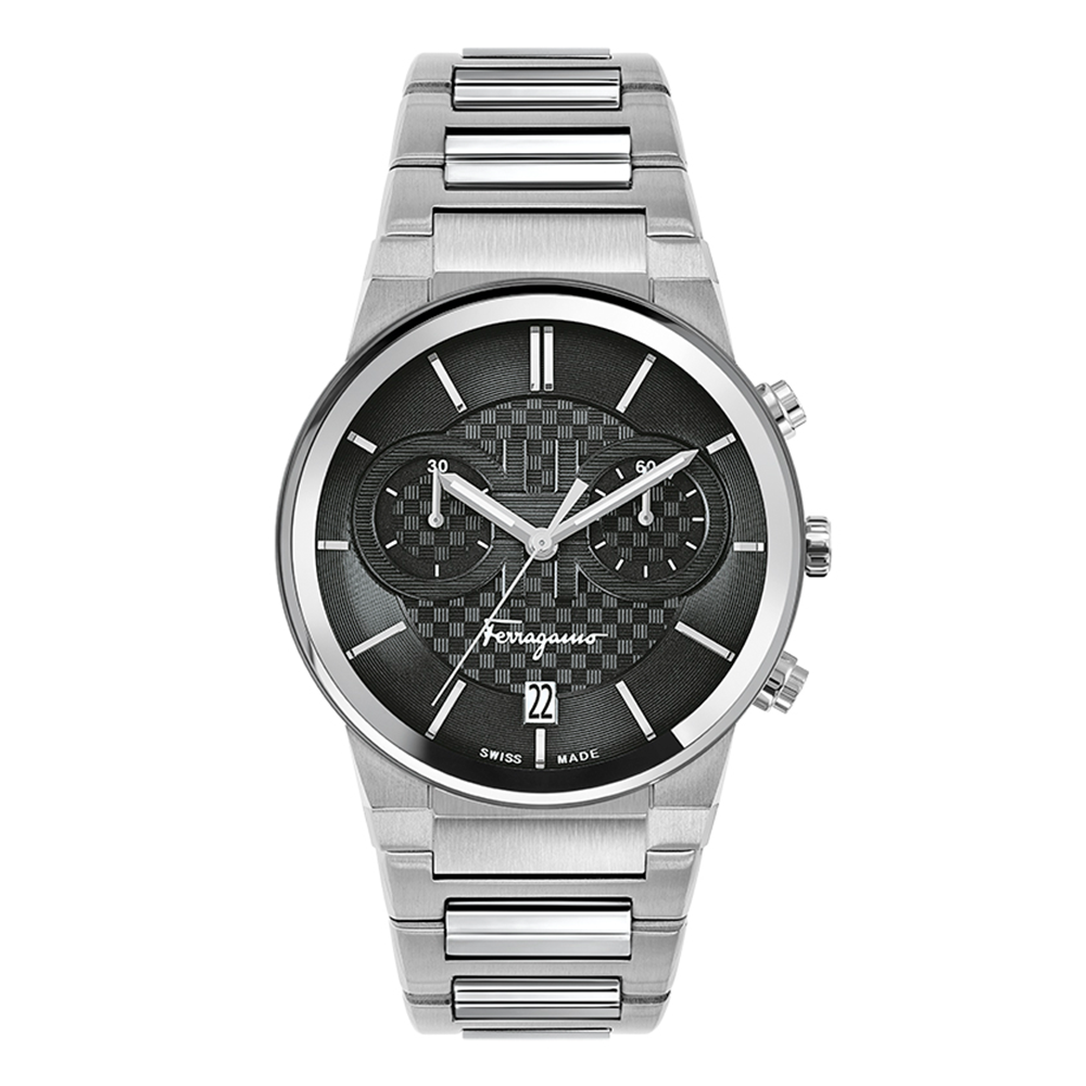 Ferragamo F-80 Tonneau Chrono Bracelet Watch
