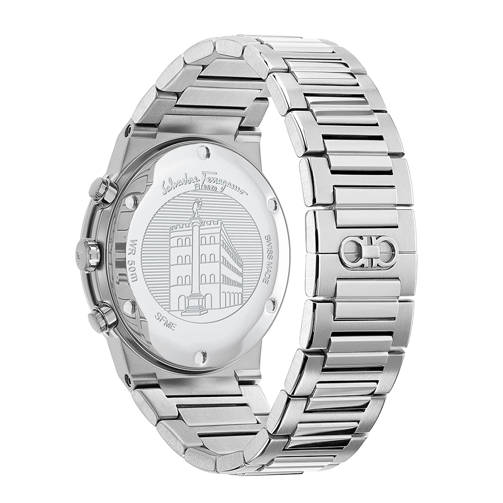 Ferragamo F-80 Tonneau Chrono Bracelet Watch