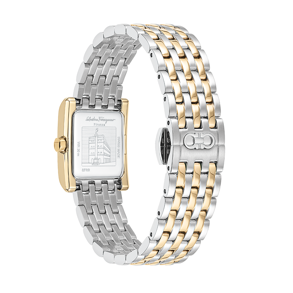 Ferragamo Lace, Two-Tone Stainless Steel Bracelet Watch