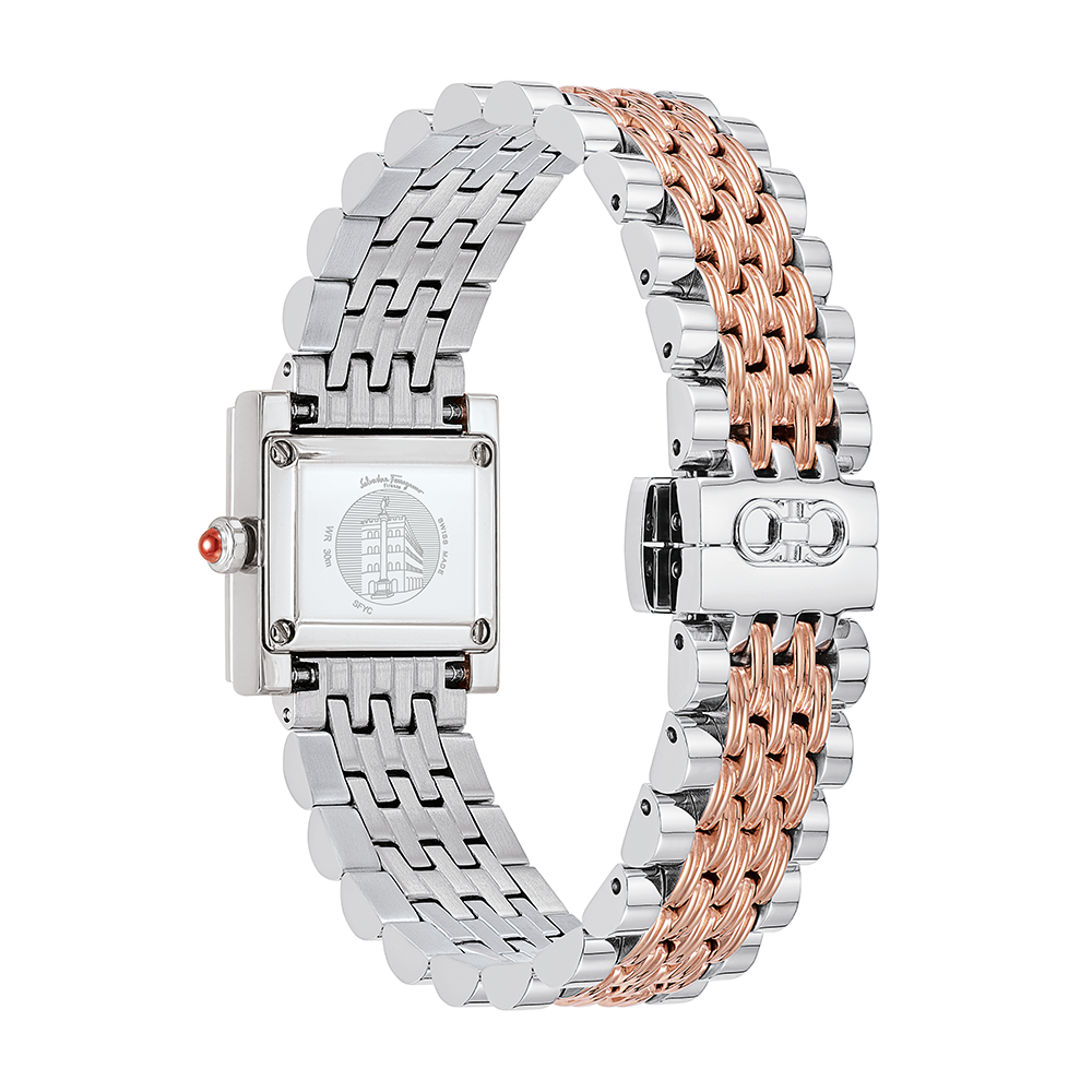 Ferragamo Lace, Two-Tone Stainless Steel Bracelet Watch