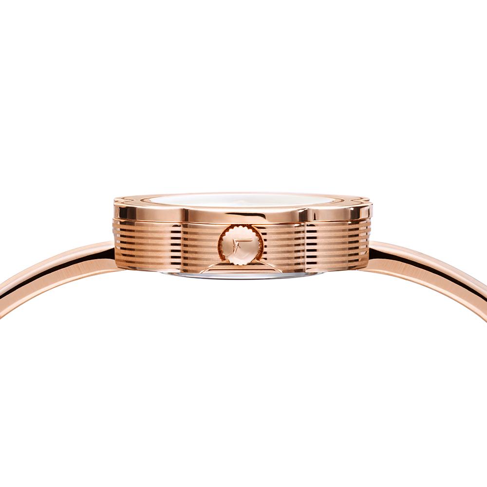 Fiore Watch, Stainless Steel Bracelet, Rose Gold Dial