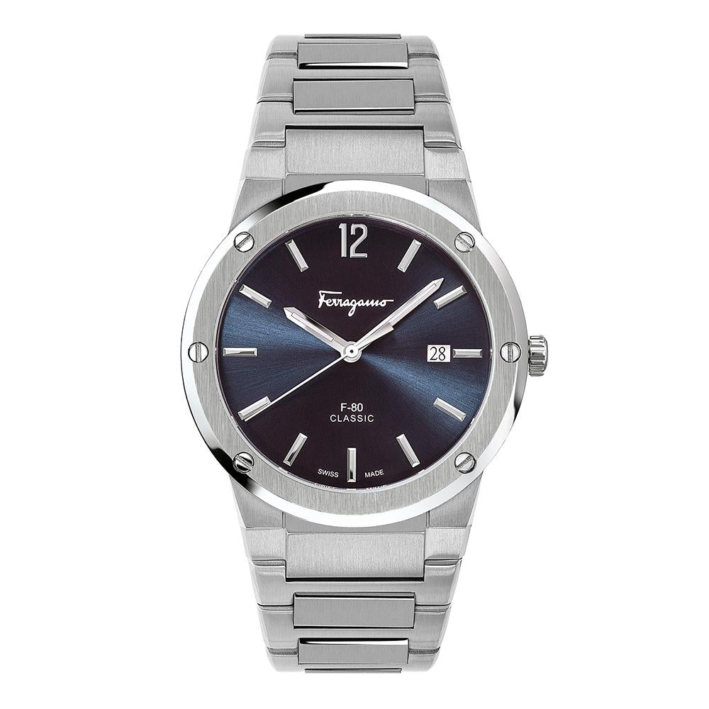 F-80 Classic Watch, Stainless Steel, Blue Dial