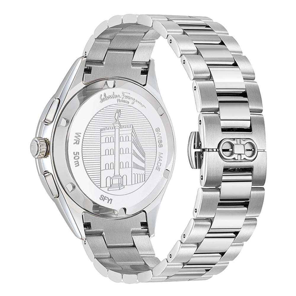 Ferragamo Racing Watch, Stainless Steel