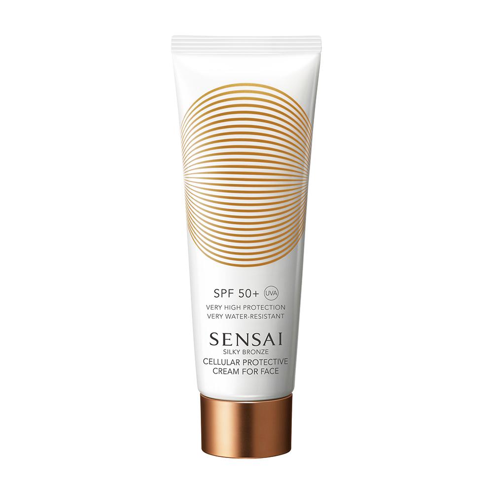 كريم الحماية الخلوية الحريري البرونزي للوجه بعامل حماية من الشمس SPF 50+ كريم الحماية الخلوية الحريري البرونزي للوجه بعامل حماية من الشمس SPF 50+