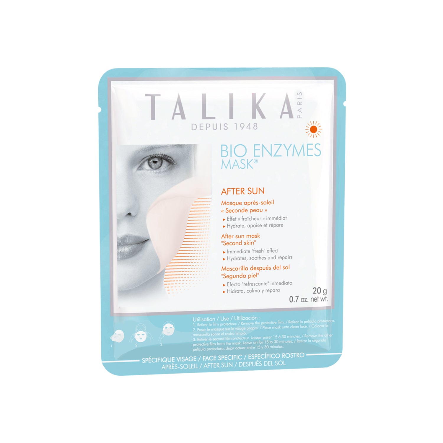 قناع Talika Bio Enzymes بعد التعرض للشمس قناع Talika Bio Enzymes بعد التعرض للشمس