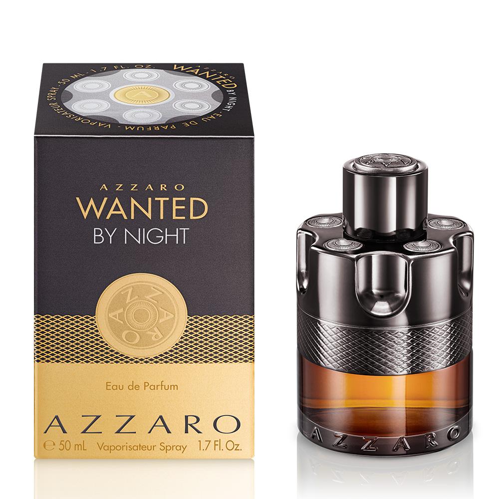 Image Of Azzaro 50ML Bottle And Packaging Golden and Silver Design Qatar Perfumery Pari Gallery