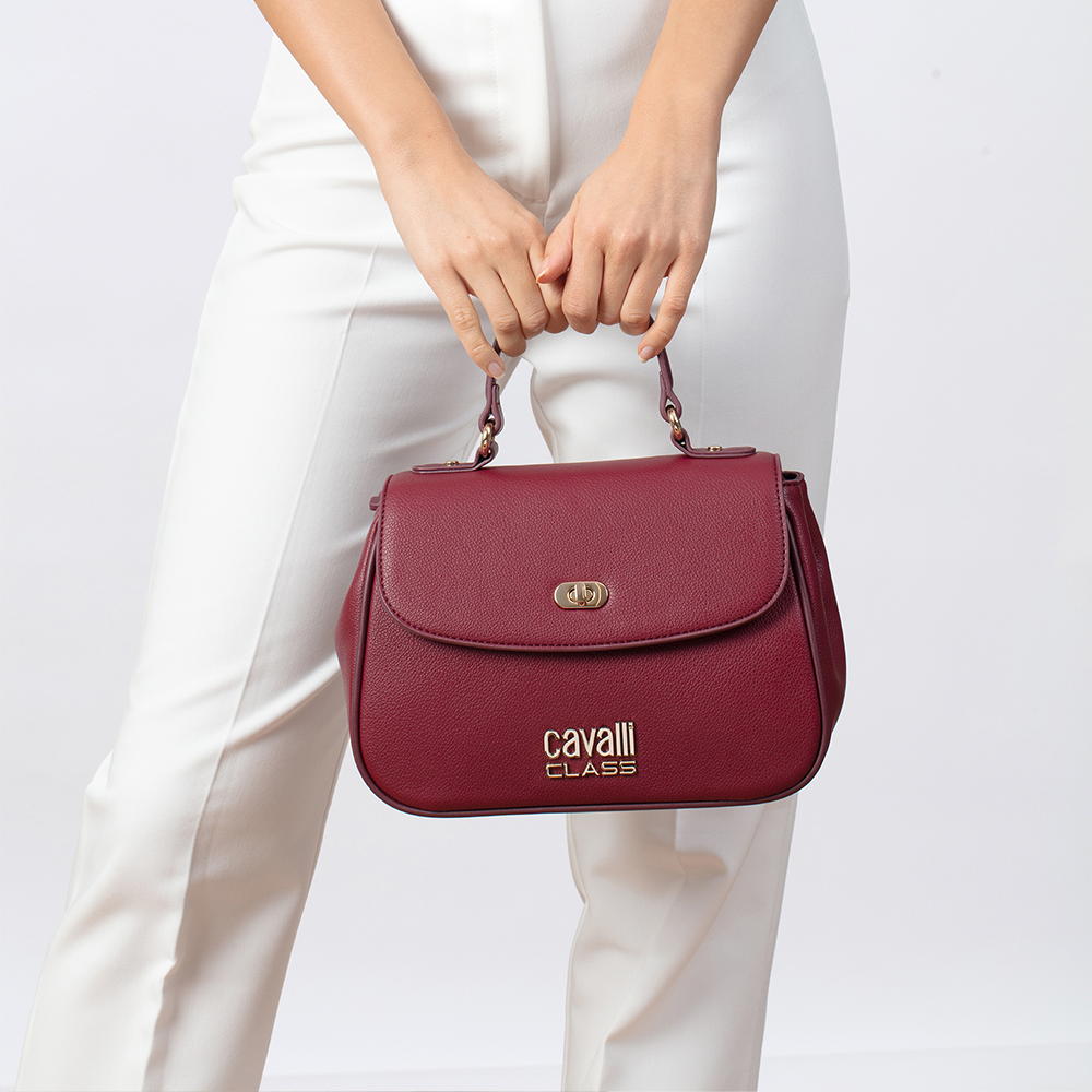 Cavalli Class - Lucca Top Handle Bag, Burgundy