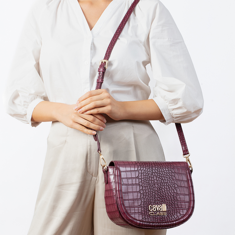 Cavalli Class - Torino Crossbody Bag, Burgundy