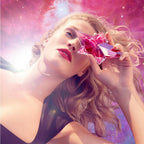 Image of Model Holding Special Star Design Angel Nova perfume qatar